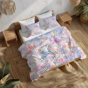 Dreamy Axolotl Fantasy Duvet Cover Set - Print 20