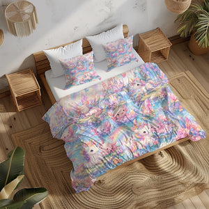 Dreamy Axolotl Fantasy Duvet Cover Set - Print 32