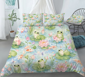 Dreamy Frog Fantasy Duvet Cover Set - Print 9