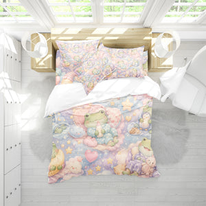 Dreamy Frog Fantasy Duvet Cover Set - Print 29