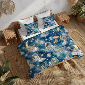 Dreamy Frog Fantasy Duvet Cover Set - Print 32