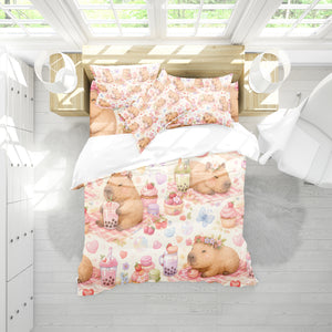 Capybara Duvet Cover Set - Print 11