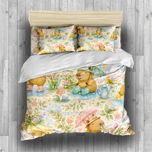 Capybara Duvet Cover Set - Print 19