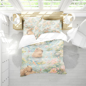 Capybara Duvet Cover Set - Print 29