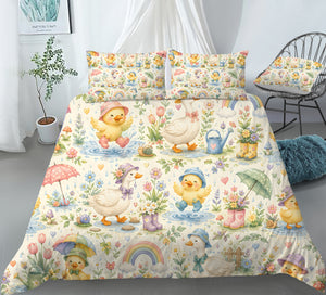 Duck & Goose Duvet Cover Set - Print 9