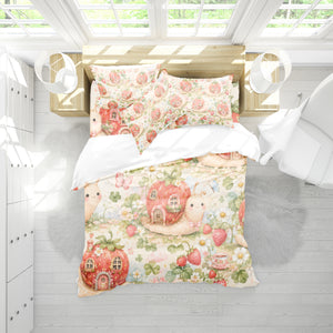 Cute Snail Duvet Cover Set - Print 5