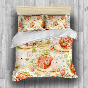 Cute Snail Duvet Cover Set - Print 1