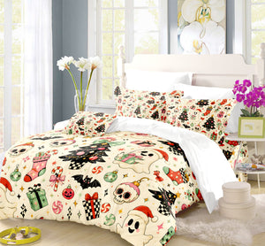 Spooky Christmas Duvet Cover Set - Print 6