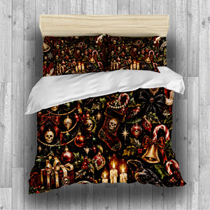 Spooky Christmas Duvet Cover Set - Print 13