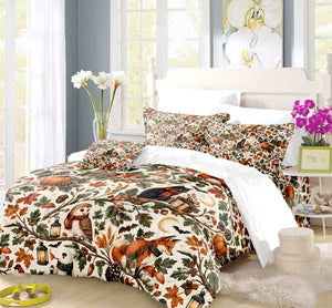 Halloween Thanksgiving Christmas Duvet Cover Set - Print 18