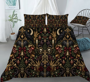 Halloween Thanksgiving Christmas Duvet Cover Set - Print 21