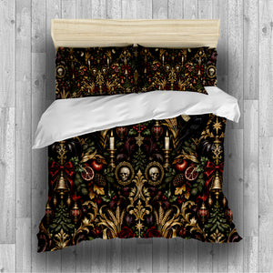 Halloween Thanksgiving Christmas Duvet Cover Set - Print 19