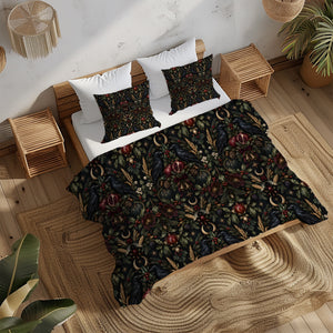 Fall Harvest & Christmas Duvet Cover Set - Print 26