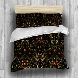 Fall Harvest & Christmas Duvet Cover Set - Print 25