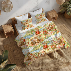 Cute Otter Duvet Cover Set - Print 32