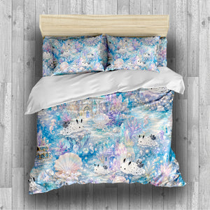 Sea Bunny Duvet Cover Set - Print 19