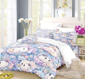 Sea Bunny Duvet Cover Set - Print 36