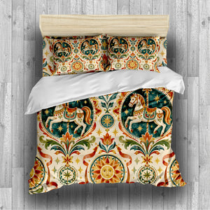 Circus Carnival Duvet Cover Set - Print 25