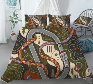 Sapphic Trail Utility Duvet Cover Set - Print 3
