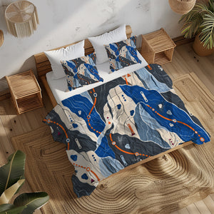 Sapphic Trail Utility Duvet Cover Set - Print 8