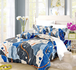 Sapphic Trail Utility Duvet Cover Set - Print 12