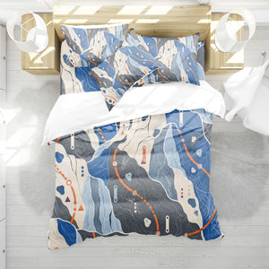 Sapphic Trail Utility Duvet Cover Set - Print 11
