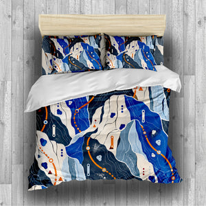 Sapphic Trail Utility Duvet Cover Set - Print 7