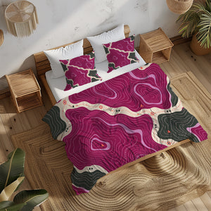 Sapphic Trail Utility Duvet Cover Set - Print 14