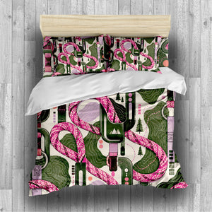Sapphic Trail Utility Duvet Cover Set - Print 19