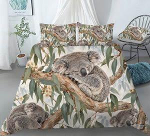 Australian Koala Habitat Duvet Cover Set - Print 15