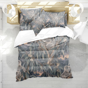 Australian Koala Habitat Duvet Cover Set - Print 35
