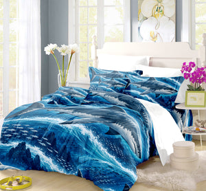 Prehistoric Ocean Kids Duvet Cover Set - Print 24