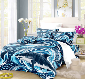 Prehistoric Ocean Kids Duvet Cover Set - Print 30