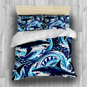 Prehistoric Ocean Kids Duvet Cover Set - Print 25