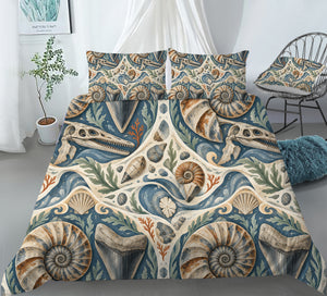 Prehistoric Ocean Kids Duvet Cover Set - Print 33
