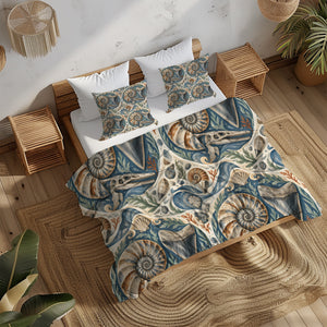 Prehistoric Ocean Kids Duvet Cover Set - Print 32