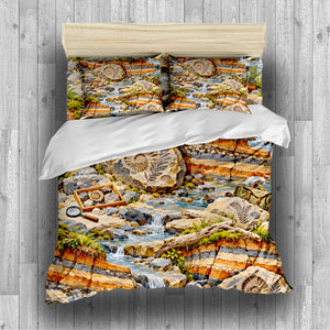 Junior Rockhound Field Camp Duvet Cover Set - Print 7