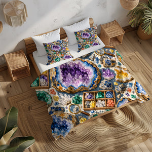 Junior Rockhound Field Camp Duvet Cover Set - Print 14