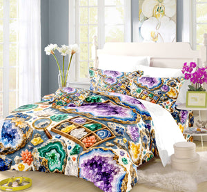 Junior Rockhound Field Camp Duvet Cover Set - Print 18