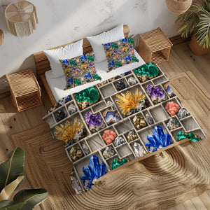 Junior Rockhound Field Camp Duvet Cover Set - Print 20