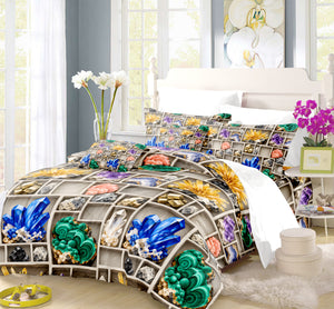 Junior Rockhound Field Camp Duvet Cover Set - Print 24