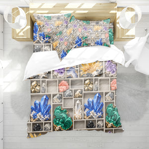Junior Rockhound Field Camp Duvet Cover Set - Print 23
