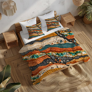 Junior Rockhound Field Camp Duvet Cover Set - Print 26