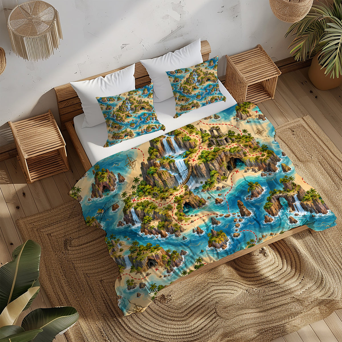 Treasure Quest Adventure Room Duvet Cover Set