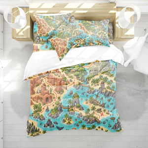 Treasure Quest Adventure Room Duvet Cover Set - Print 23