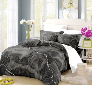 Modern Wayfinder Topography Duvet Cover Set - Print 12