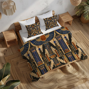 Ancient Egypt Revival Duvet Cover Set - Print 26