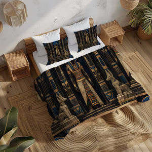 Ancient Egypt Revival Duvet Cover Set - Print 32