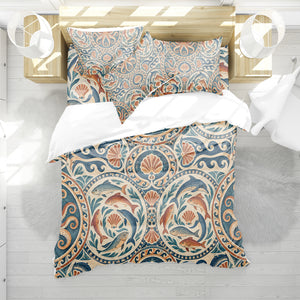 Ancient Rome Mosaic Duvet Cover Set - Print 5