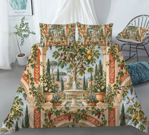 Ancient Rome Mosaic Duvet Cover Set - Print 15